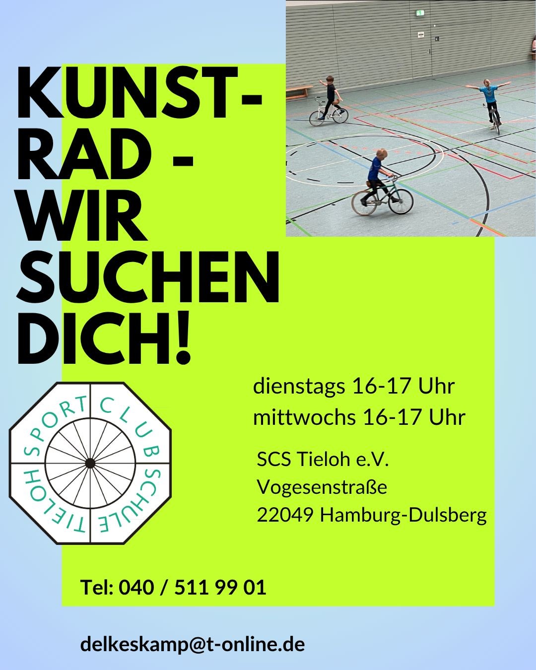 Flyer Kunstrad - Wir suchen Dich!